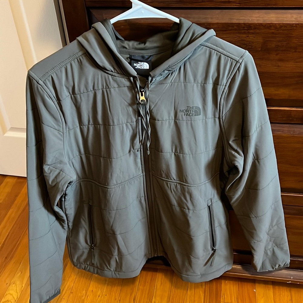 The North Face quilted hooded jacket